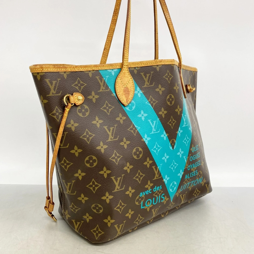 LOUIS VUITTON Brown Monogram Neverfull MM Tote Bag - Picture 2 of 11